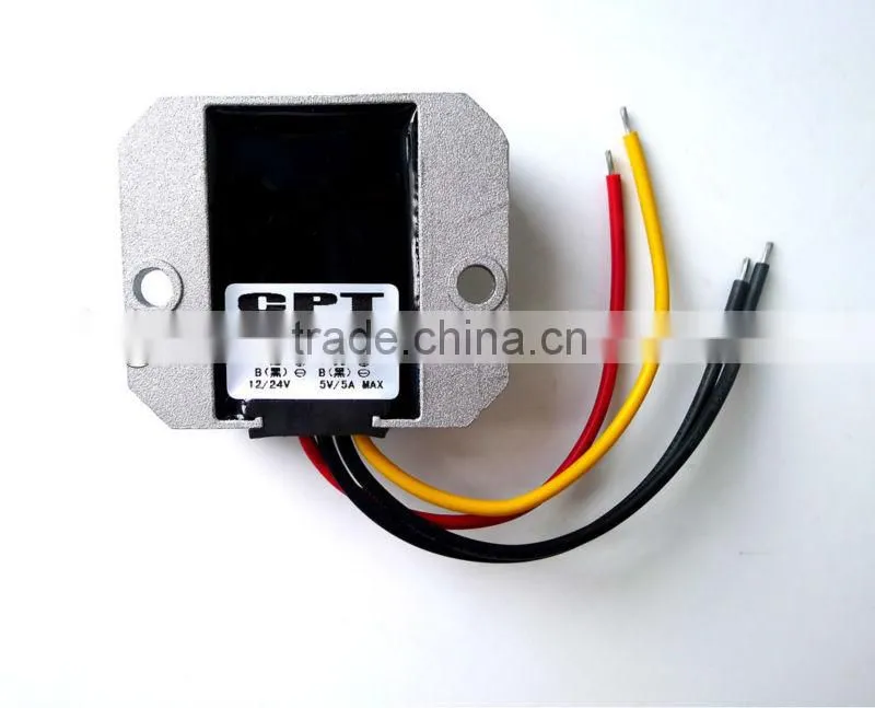 DC DC Step down Converter Voltage adjustable Module 24V/12v to 5V ,5V 5A/25W output, Buck power adapter