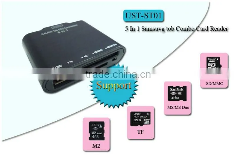Connection Kit (5 in1 Memory Card Reader) for Samsung Galaxy Tab