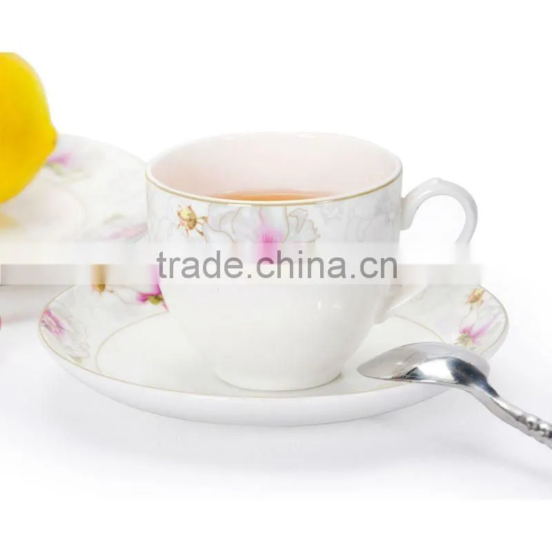 2013 ceramic tea and coffee cup and saucers