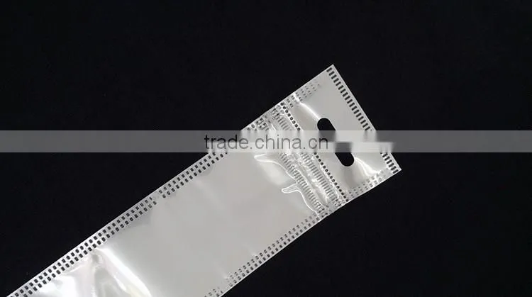 white plastic bag nylon cotton zipper pouch