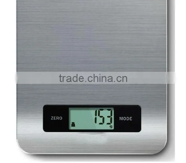 5kg Stainless steel digital kitchen food scale with LCD display for kitchen use,food,fruit,vegetable