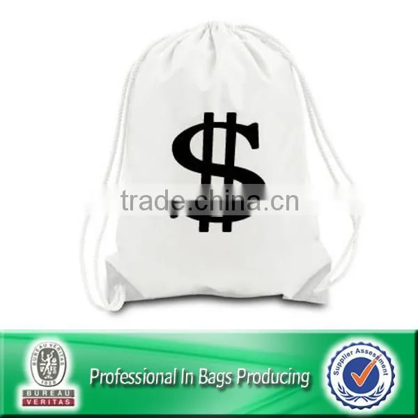 Custom Silk Drawstring Bags Cotton Drawstring Pouch Backpack Bag
