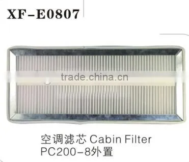 excavator cabin filter for PC200-8 extraposition