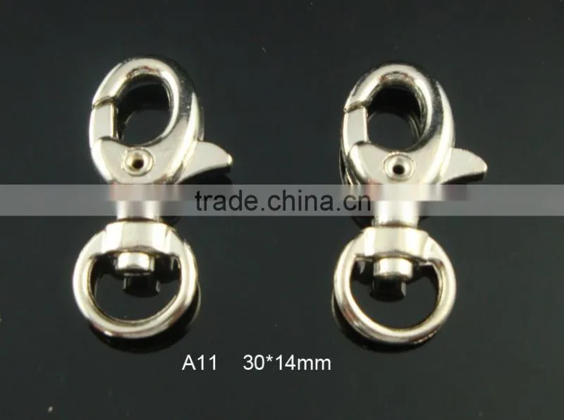 45mm hanging nickel plated round shape spring hook