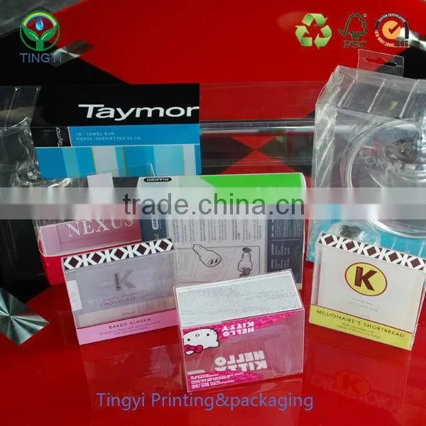 custom printing pet pp pvc boxes wholesale