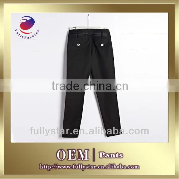 women's fashionable waist head ribbon pants