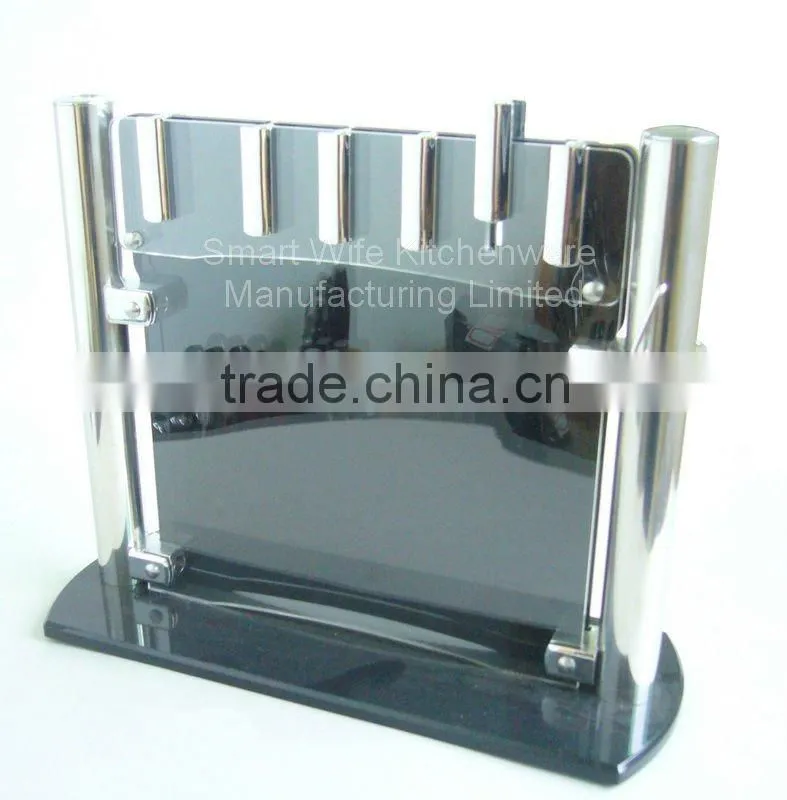 Good quality custom made clear acrylic knife racks