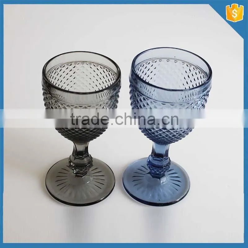LangXu hand made bees glass stemware/colored goblet glass