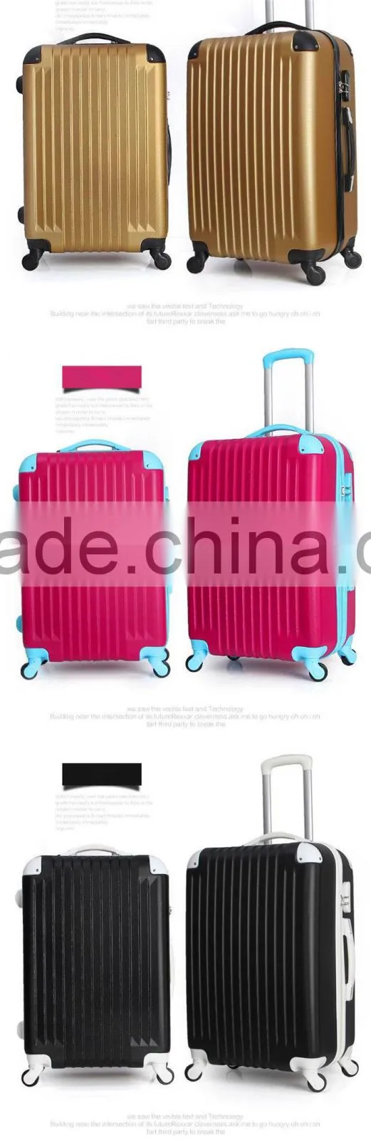 Baigou new ABS aluminum trolley suitcase fashion style suitcase top quality suitcase