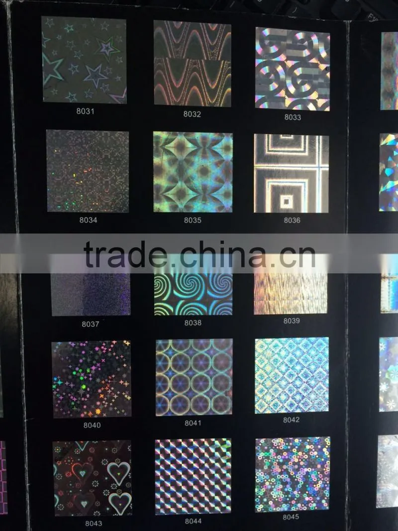 Laser BOPP transparent hologram Adhesive Sticker