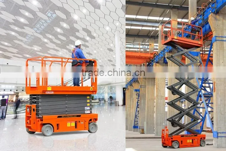 self-propelled electric scissor wheel lift