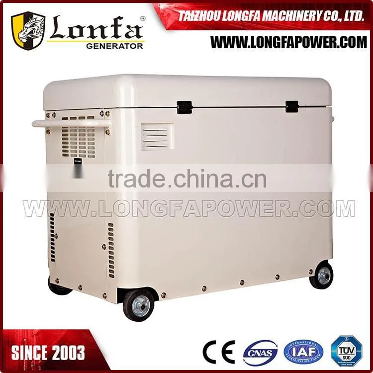 8KVA Silent Diesel Generator 3-Phase 50Hz 220V 380V Moveable Diesel Power Generator