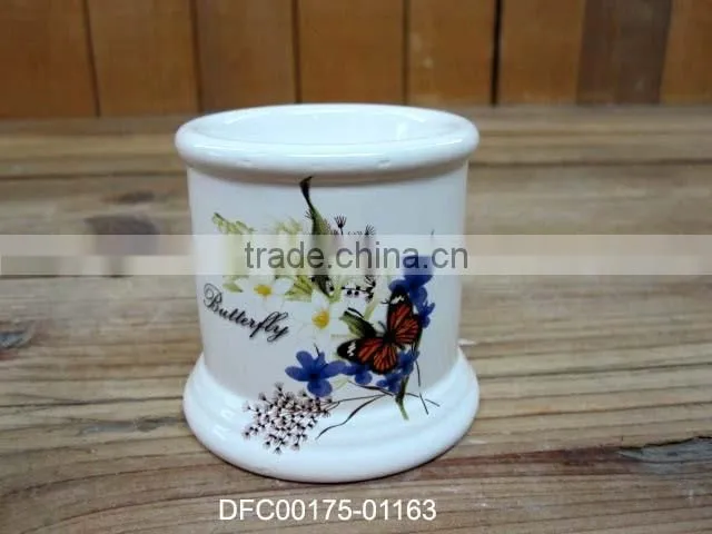 Customizable Ceramic Spoon Holder with Decal