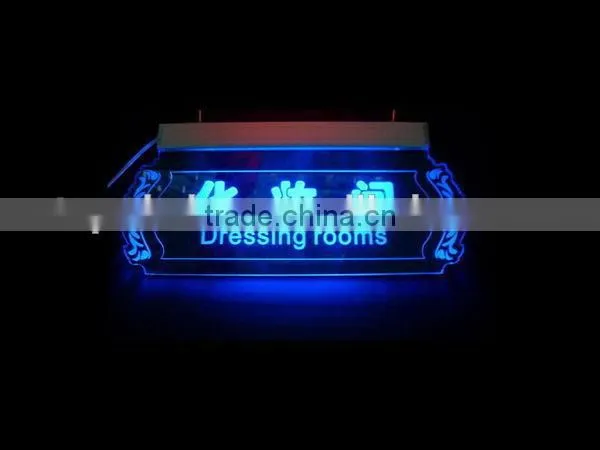 Fashionable hot selling acrylic led crystal photo frame sign