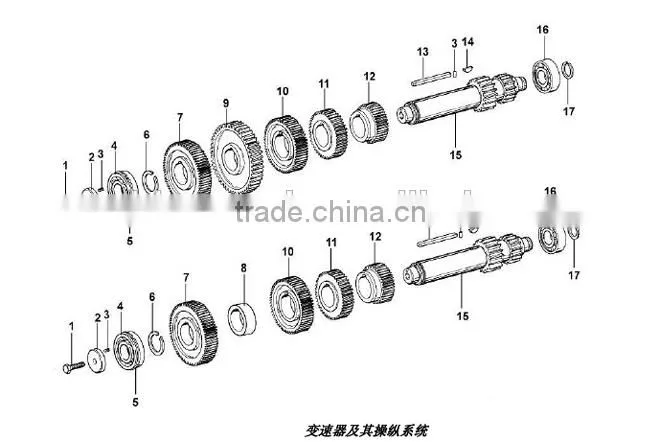 Wholesale transmission gear for fast 9JS135, motor gear