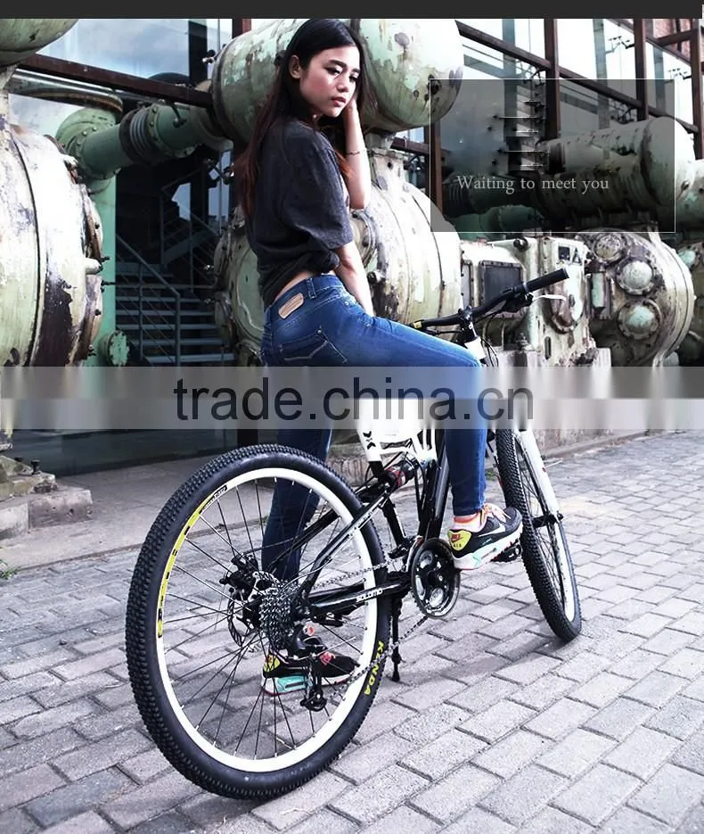 Mountain Bike 26 Inch 27-Speed Mountain Student Car Dual Shock Folding Bike High Carbon Exercise Bike