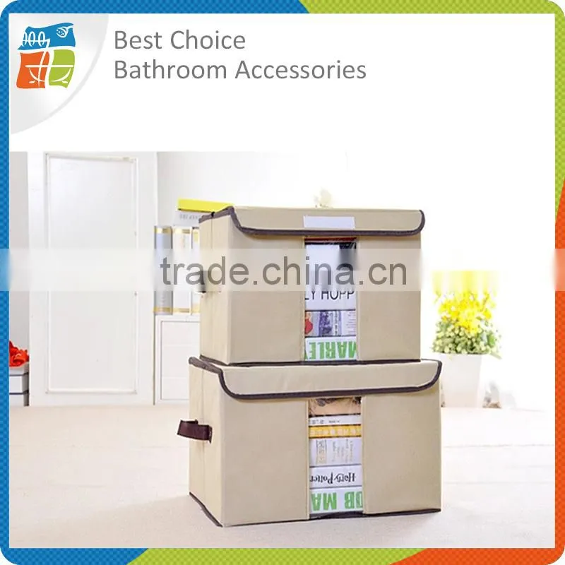 Foldable Polyesrer Pretty Storage Boxes Fabric