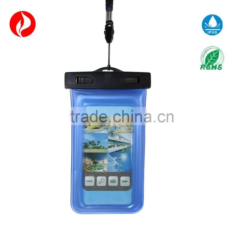 Universal PVC Material Waterproof Case Bag for Outdoor Activities 10*20 cm