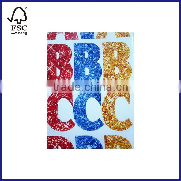 alphabet&number glitter stickers