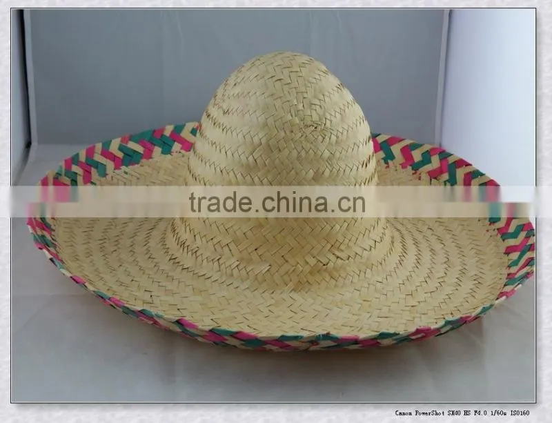 Fashion Design mexican straw hats for ladies