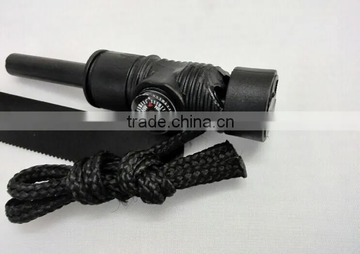 OEM Outdoor survival multi Magnesium fire starter with compass