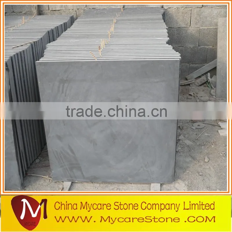 Garden paver flamed blue limestone