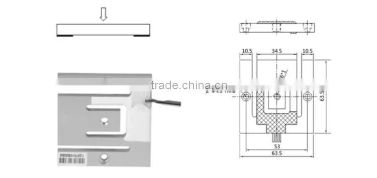 GPB203 Bathroom scale small flat weight load cell