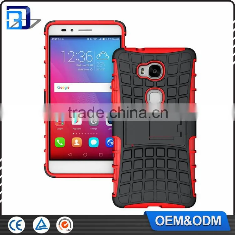 Wholesale Cheap Goods Combo Kickstand Tire Pattern Armor Back Cover Case For Lemon 3 Tirepattern Cases For Lenovo Lemon 3 Newest