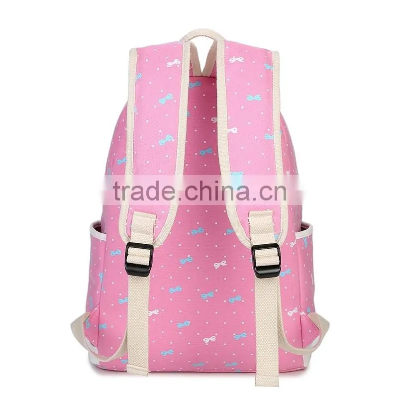 Canvas Young School Bag, 3pcs School Bag Set