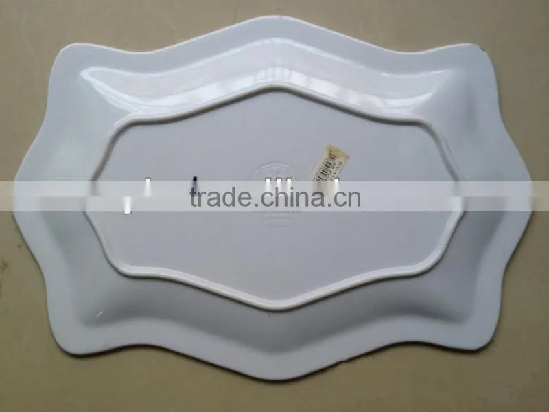 irregular shaped melamine plate