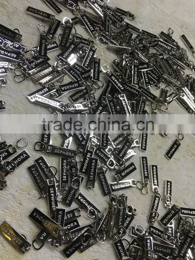 2016 Cheap Wholesale Factory Direct painted plating auto lock long zippper pulls/metal zipper sliders