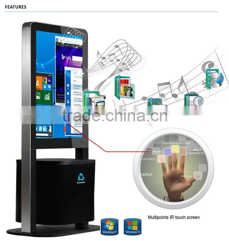 42 Inch Multitouch Screen Aall in One PC Digital Signage