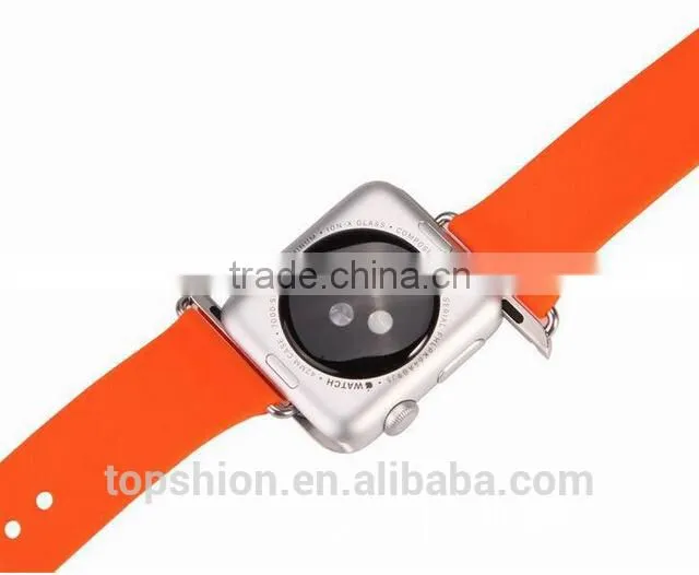 2016 Top Seller on Alibaba Sport Wristband for Apple Watch Silicon Band Strap with Connector for both 38MM and 42MM