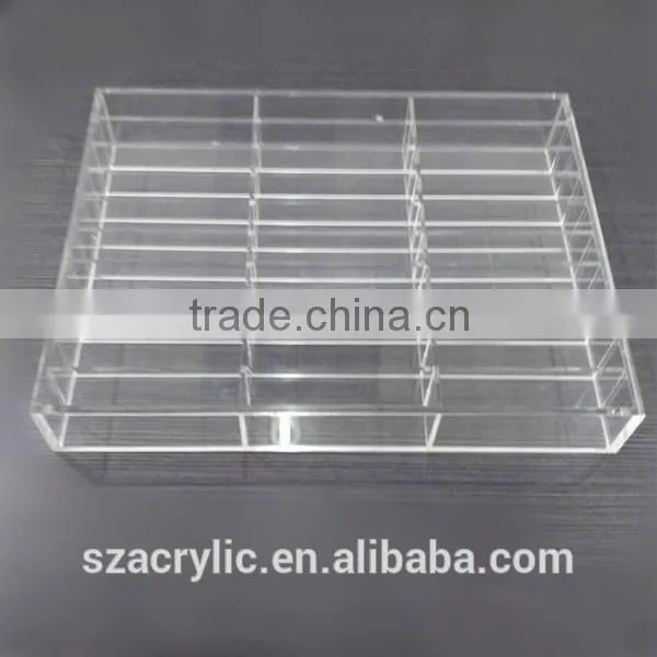 Acrylic storage box with dividers