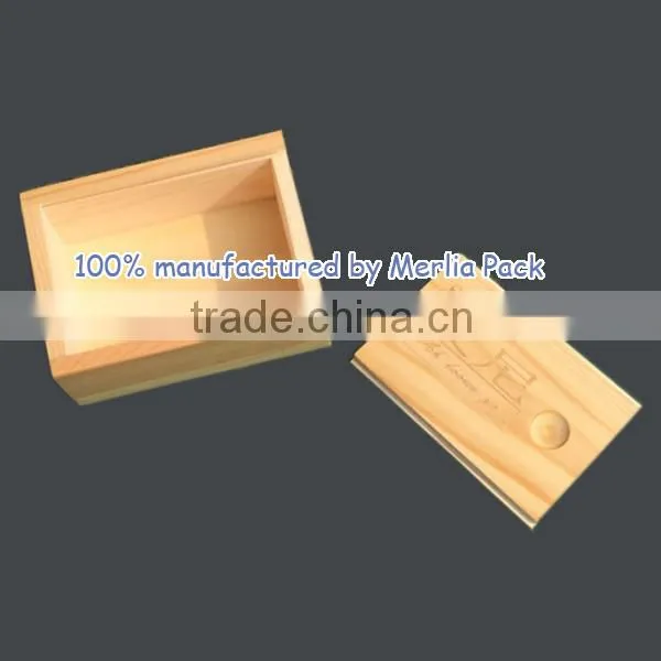 Sliding Lid Real Wood Box Vegetable-based Soap Sun Kissed Box