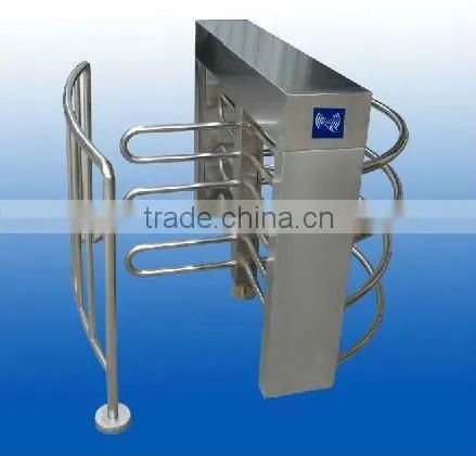 304 stainless steel half height supermarket turnstile gate