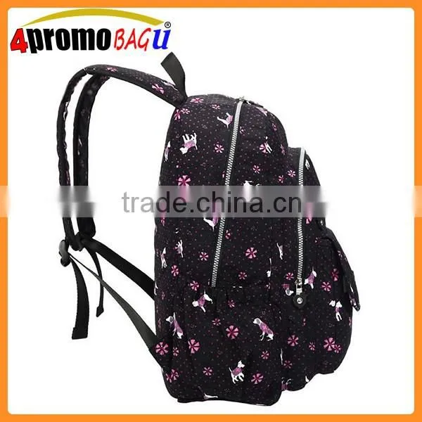 Cool lady laptop bagpack, shoulder strap backpack for teens