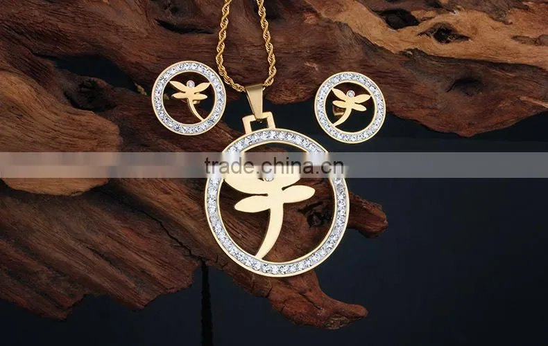 2014 fashion 18 carat gold plated jewelry sets