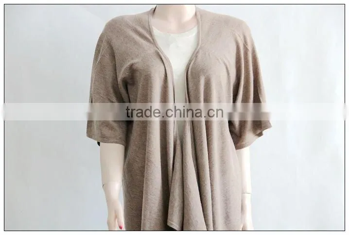 short sleeves V neck cardigans