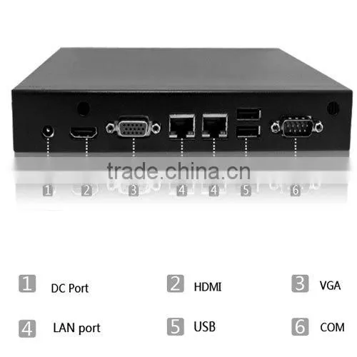 8G RAM 64G SSD Mini Linux Embedded PC Partaker N390B Mini PC x86 with Mini PCsupport HDD Bluetooth