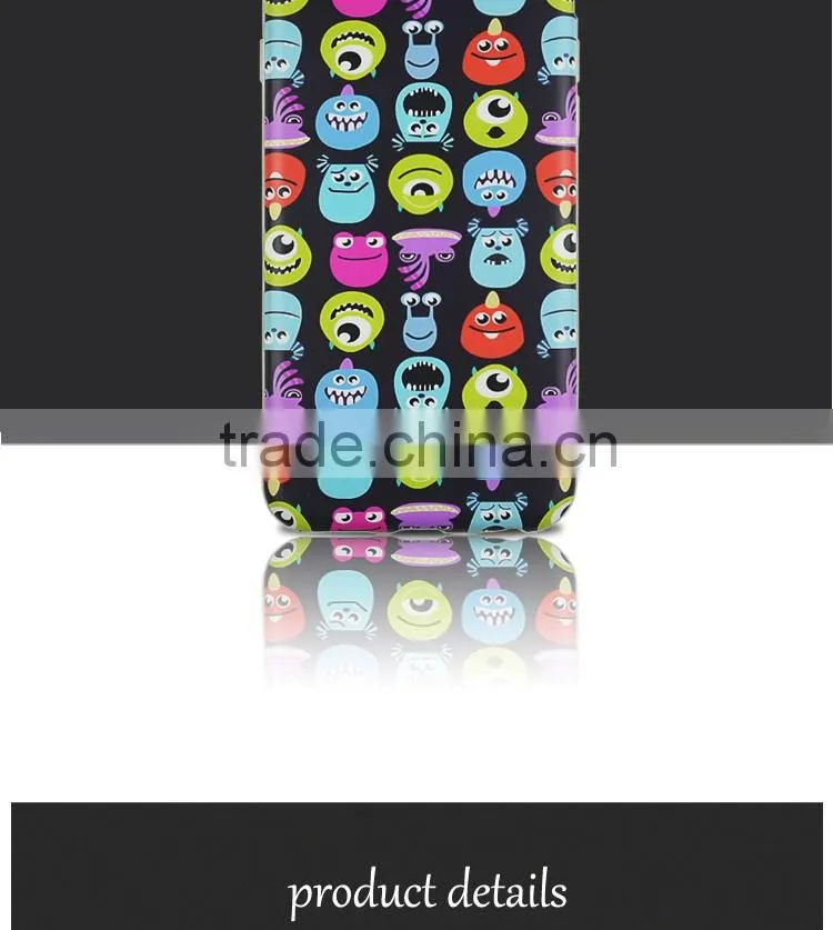 OEM Mobile Phone Accessories Colorful TPU+PET Soft Back Cover Shell Case for iPhone 6 6S Ultra Slim 1.2mm