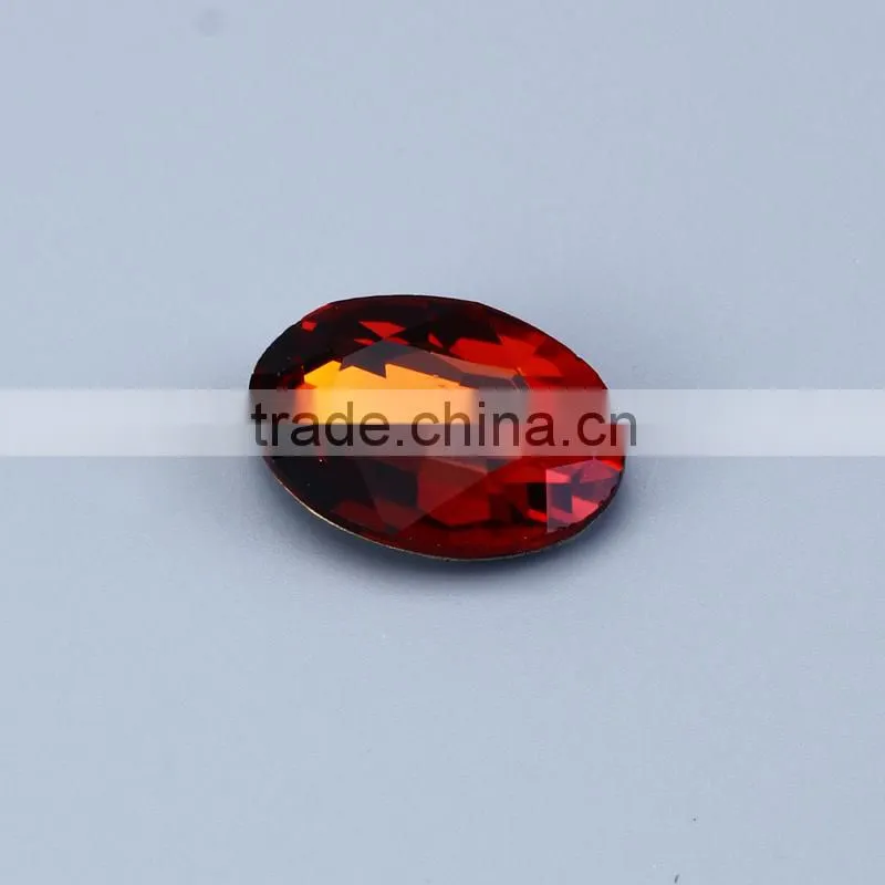 Oval shaped nail crystal stones for clothes decoration