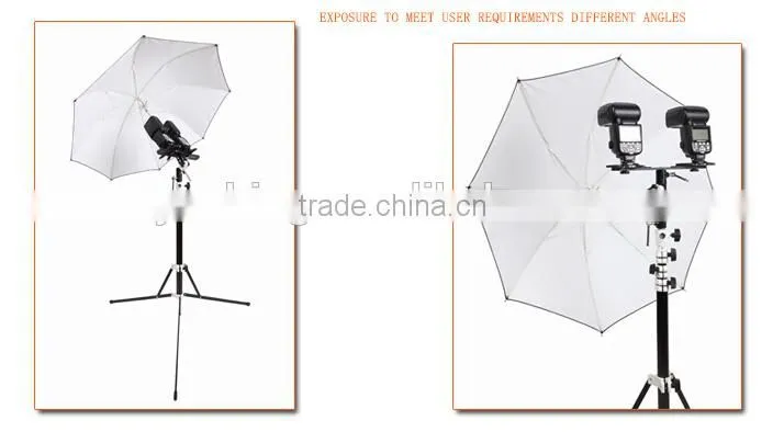 Full-function adjustable flash shoe umbrella holder socket U-II shape mounting light stand bracket