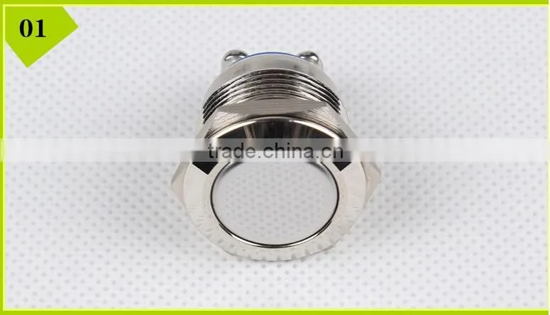 Export very high quality 19MM Domed momentary metal push button switch with CE ROHS