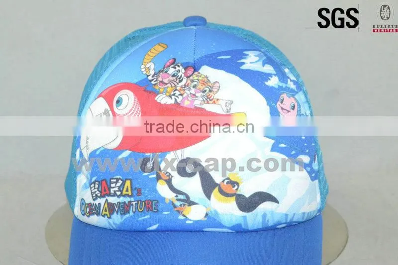 foam and mesh kids trucker cap wholesale made in china guangzhou factory