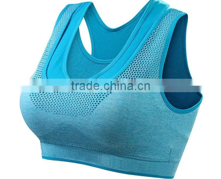 Professional Sports Bra Women Mesh Fake Two-piece Underwear Hot Sexy Push-up Bra Yoga Fitness Vest Workout Running Tank Top Bra