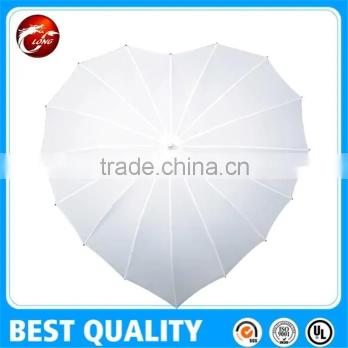 wedding decoration heart umbrella customized