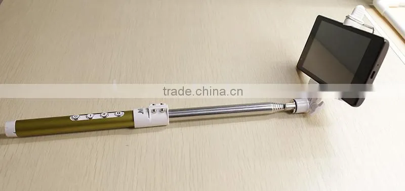 Factory Wholesale Foldable Selfie Stick with Bluetooth, Wireless Selfie Stick Monopod for iPhone Samsung Xiaomi HTC