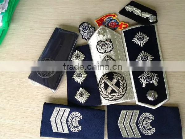 military uniform embroidered epaulette