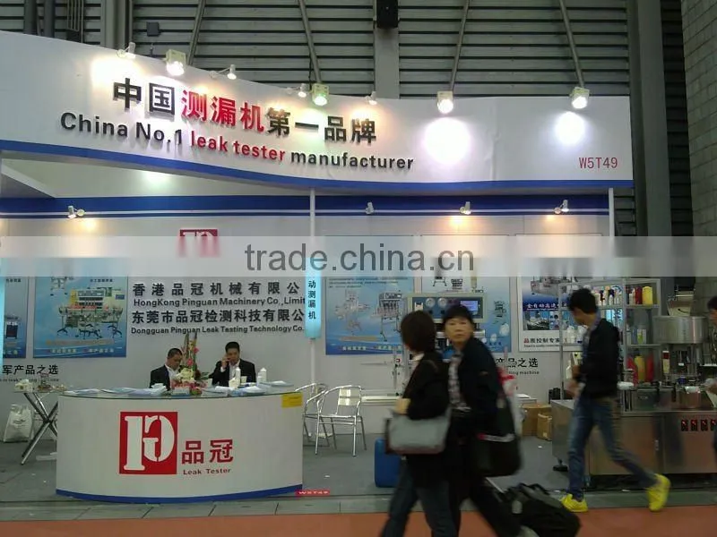 HDPE plastic bottle leak tester